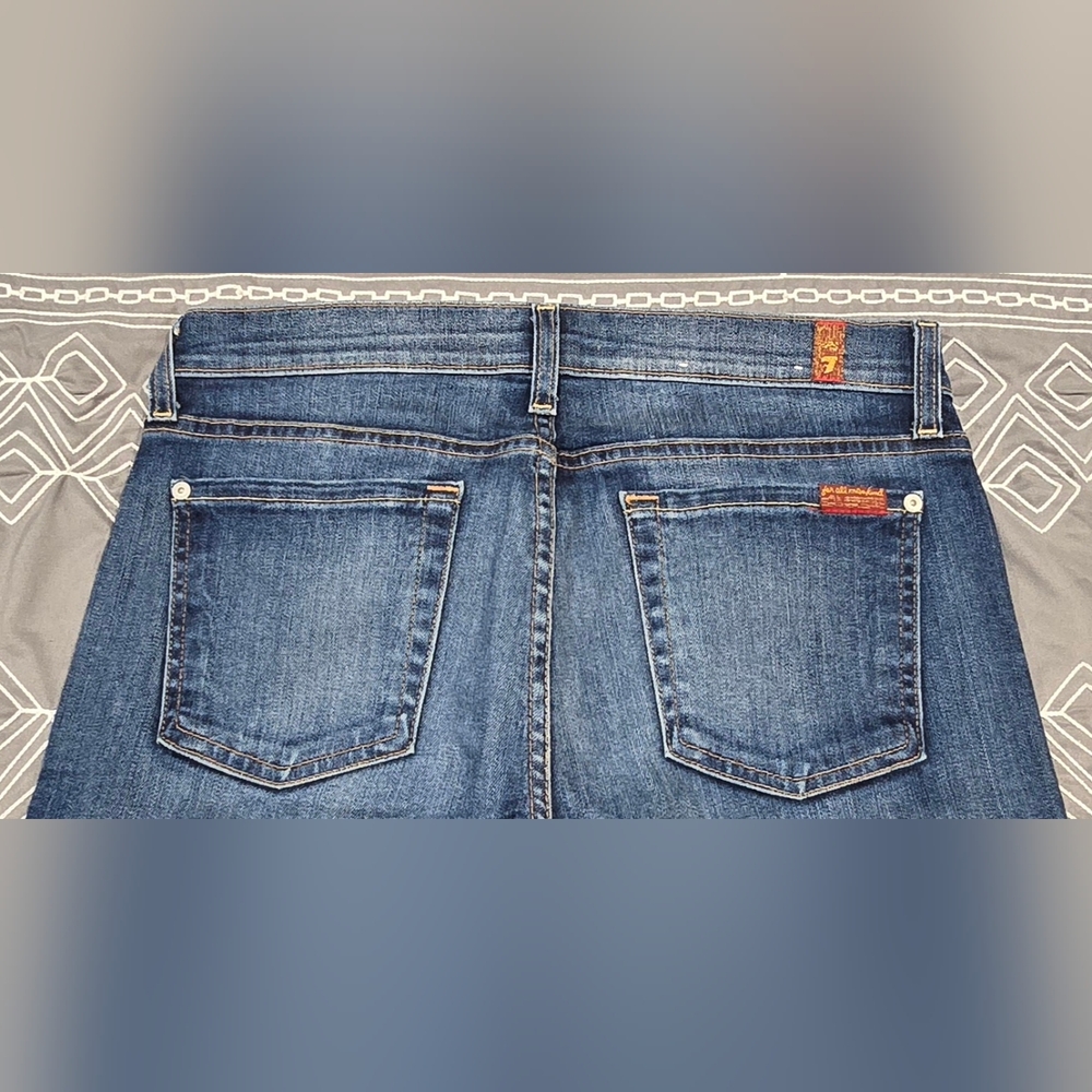 7 For All Mankind The Ankle Skinny Jeans Size 28 - Picture 4 of 8